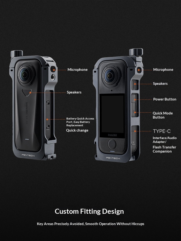 PGYTECH Jaula Metálica Protect - Insta360 Camera X4 reseña y precio